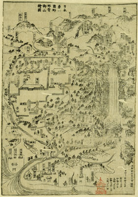 日本第一熊野那智御山絵図 -諸国神社境内図版集-